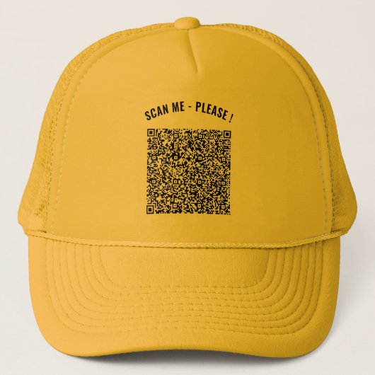 Aangepaste QR-code Scan uw eigen ontwerp trucker h Pet (Voorkant)