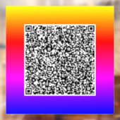 Aangepaste QR-code scan uw promotionele venstersti Raamsticker (Vel 2)