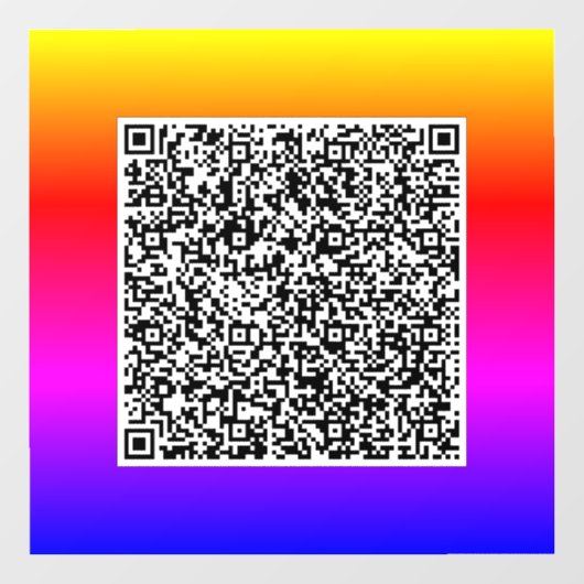 Aangepaste QR-code scan uw promotionele venstersti Raamsticker (Vel)