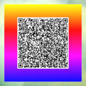 Aangepaste QR-code scan uw promotionele venstersti Raamsticker (Vel 3)