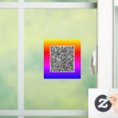 Aangepaste QR-code scan uw promotionele venstersti Raamsticker (Huis)