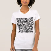 Aangepaste QR-code Scaninfo Aangepaste flauwte T-s T-shirt (Voorkant)