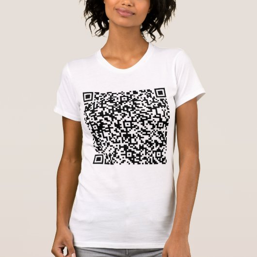 Aangepaste QR-code Scaninfo Aangepaste flauwte T-s T-shirt (Voorkant)