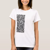 Aangepaste QR-code Scaninfo Aangepaste T-shirt (Voorkant)