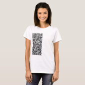 Aangepaste QR-code Scaninfo Aangepaste T-shirt (Voorkant volledig)
