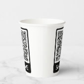 Aangepaste QR-code scaninfo gepersonaliseerde papi Papieren Bekers (Rechts)