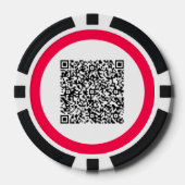 Aangepaste QR-code scaninfo gepersonaliseerde poke Poker Chips (Voorkant)