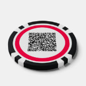 Aangepaste QR-code scaninfo gepersonaliseerde poke Poker Chips (Enkel)