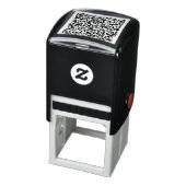 Aangepaste QR-code scaninfo gepersonaliseerde stem Zelfinktende Stempel (Product)