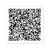 Aangepaste QR-code scaninfo gepersonaliseerde stem Zelfinktende Stempel (Design)