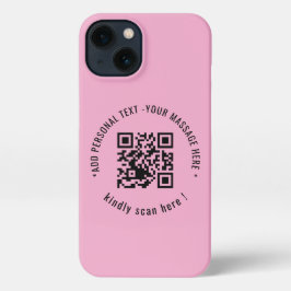 Aangepaste QR-code scaninfo iPhone-hoes iPhone 13 Hoesje