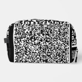 Aangepaste QR-code scaninfo kies kleur Toilettasje (Voorkant)