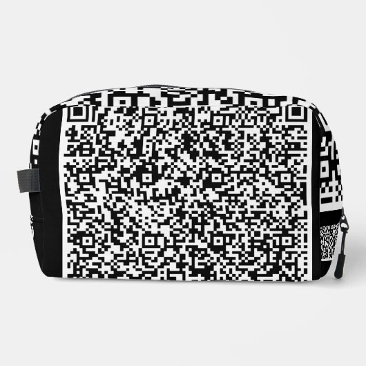 Aangepaste QR-code scaninfo kies kleur Toilettasje (Voorkant)