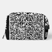 Aangepaste QR-code scaninfo kies kleur Toilettasje (Achterkant)