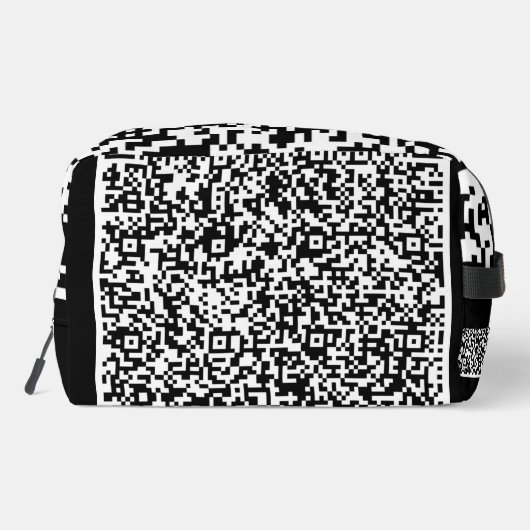 Aangepaste QR-code scaninfo kies kleur Toilettasje (Achterkant)