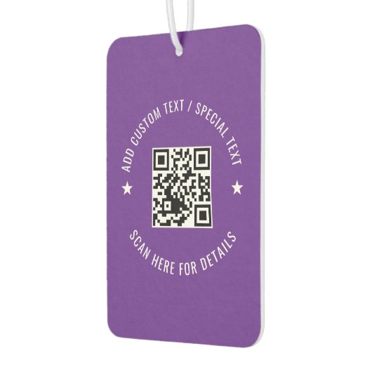 Aangepaste QR-code scaninfo luchtverfrisser ontwer (Links)