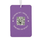 Aangepaste QR-code scaninfo luchtverfrisser ontwer (Achterkant)