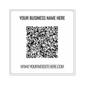 Aangepaste QR Code Scaninfo Naam Website Stempel (Afrduk)