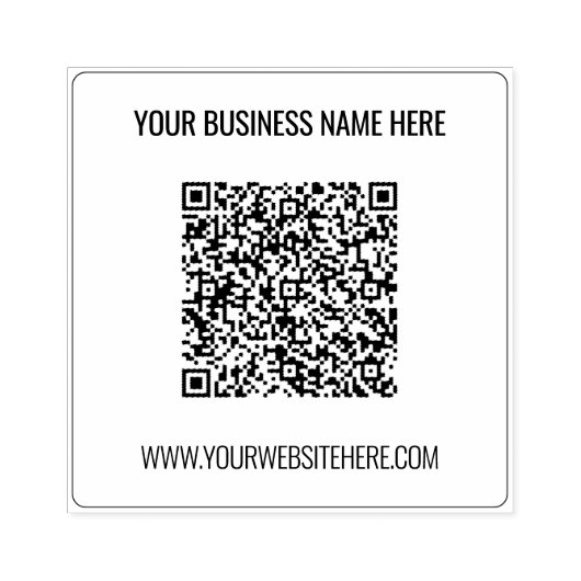 Aangepaste QR Code Scaninfo Naam Website Stempel (Afrduk)