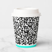 Aangepaste QR-code scaninfo papieren bekers Kies k (Achterkant)