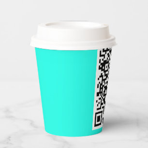 Aangepaste QR-code scaninfo papieren bekers Kies k