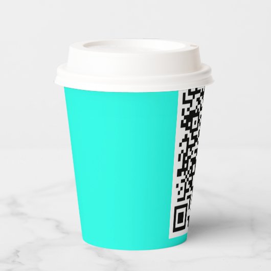 Aangepaste QR-code scaninfo papieren bekers Kies k (Voorkant)