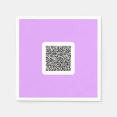 Aangepaste QR-code scaninfo servetten Kies kleur (Voorkant)