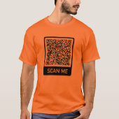 Aangepaste QR-code Scaninfo T-Shirt Cadeaubon Gepe (Voorkant)