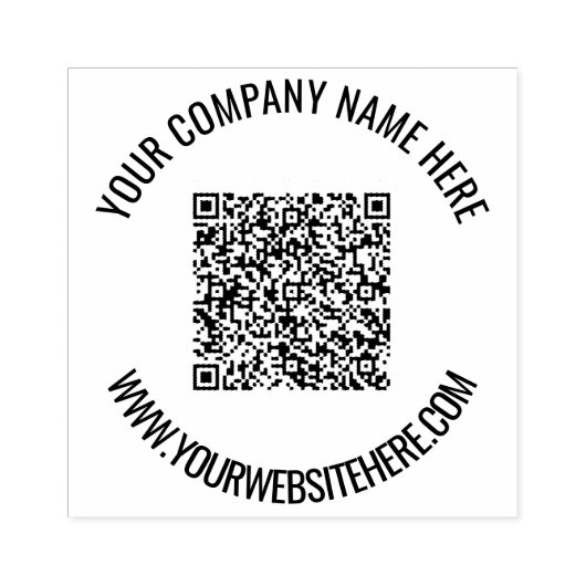 Aangepaste QR Code Scaninfo Tekst Aangepaste stemp Rubberstempel (Afrduk)