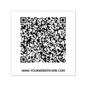 Aangepaste QR-code scaninfo website zelfinkjetstem Zelfinktende Stempel (Design)
