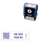 Aangepaste QR-code scaninfo zelfinkende stempel (In situ)