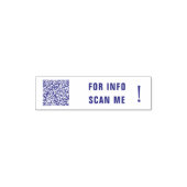 Aangepaste QR-code scaninfo zelfinkende stempel (Design)
