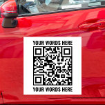Aangepaste QR-code Scannable Small Business Vehicl Automagneet<br><div class="desc">Aangepaste QR-code Scannable Small Business Vehicle Car Magnet</div>