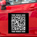 Aangepaste QR-code Scannable Small Business Vehicl Automagneet<br><div class="desc">Aangepaste QR-code Scannable Small Business Vehicle Car Magnet</div>
