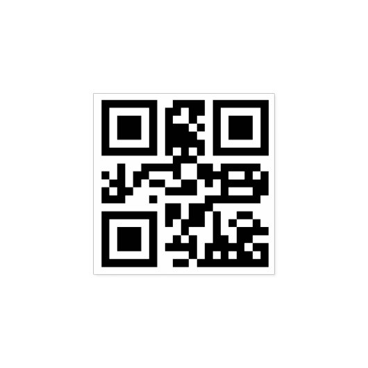 Aangepaste QR Code Scannable Website Adres Rubber Rubberstempel (Afrduk)