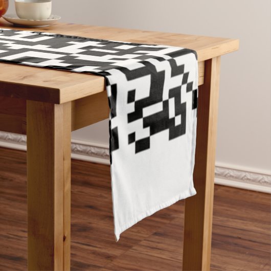 Aangepaste QR Code scannen Info Tabel Runner Uw kl Lange Tafelloper (Voorbeeld)