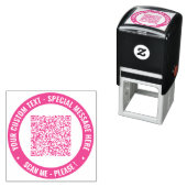 Aangepaste QR-code Scanstempel Jouw tekst en kleur Zelfinktende Stempel (In situ)