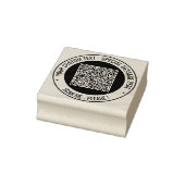 Aangepaste QR-code Scantekst Kleur Ronde Rubber St Rubberstempel (Stempel)