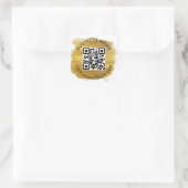 Aangepaste QR-code Sjabloon Square Sticker (Tas)