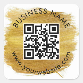 Aangepaste QR-code Sjabloon Square Sticker