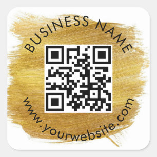 Aangepaste QR-code Sjabloon Square Sticker