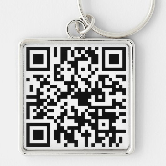 Aangepaste QR-code Sleutelhanger (Voorkant)