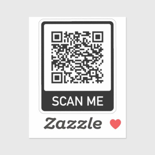 Aangepaste QR-code Sticker (Vel)