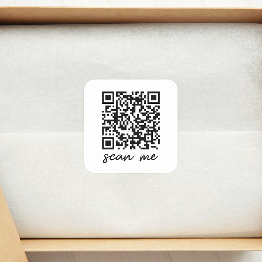 Aangepaste QR-code sticker