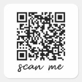 Aangepaste QR-code sticker (Voorkant)