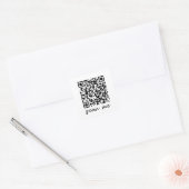 Aangepaste QR-code sticker (Envelop)