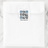 Aangepaste QR-code sticker (QR-code sjabloon #172) (Tas)