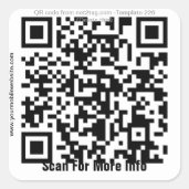 Aangepaste QR-code sticker (QR-code sjabloon #226)