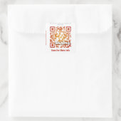 Aangepaste QR-code sticker (QR-code sjabloon #379) (Tas)