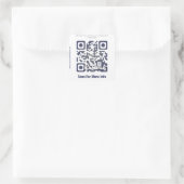 Aangepaste QR-code sticker (QR-code sjabloon #418) (Tas)